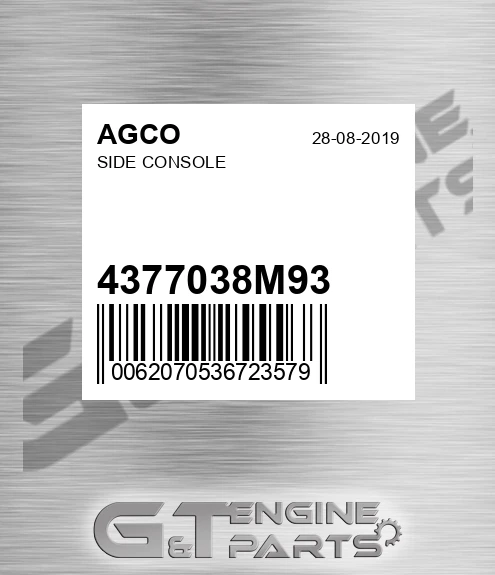 4377038M93 Side Console for AGCO