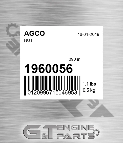 1960056 Nut for AGCO