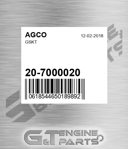 20-7000020 Gskt for AGCO