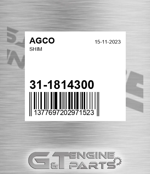 31-1814300 Shim for AGCO
