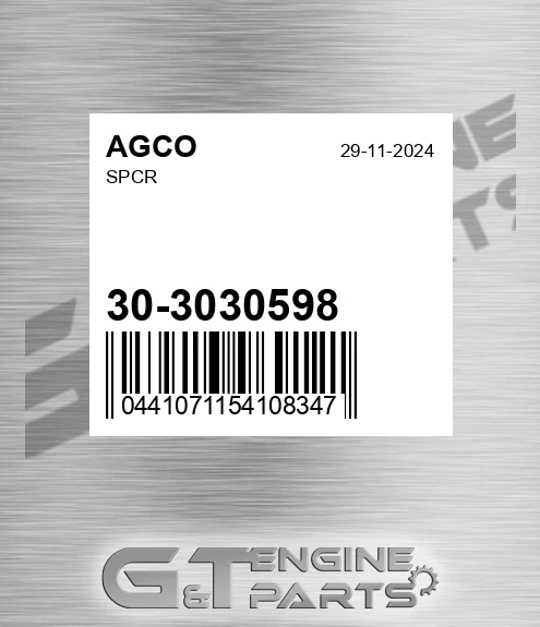 30-3030598 Spcr for AGCO