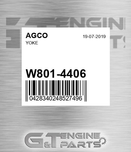 W801-4406 Yoke for AGCO