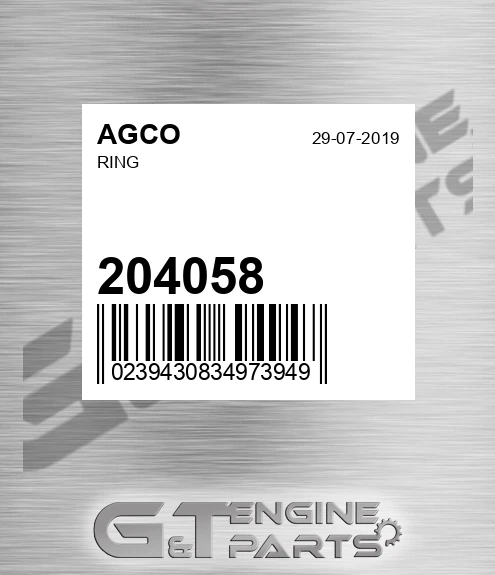 204058 AGCO Ring