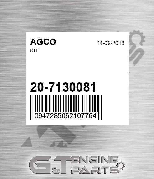 20-7130081 Kit for AGCO