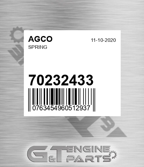 70232433 Spring for AGCO