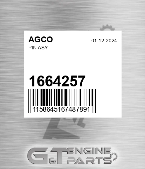 1664257 Pin Asy for AGCO