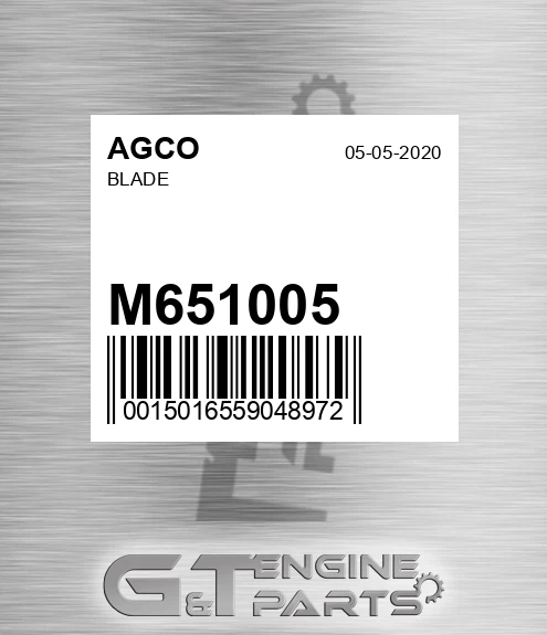 M651005 AGCO Blade