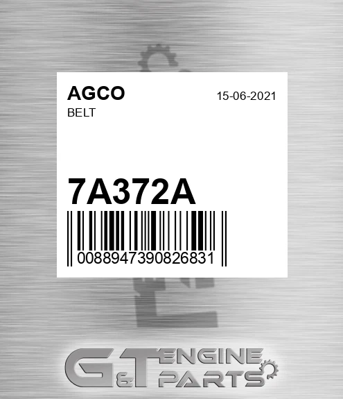 7A372A AGCO Belt