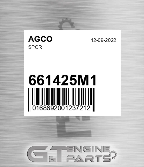 661425M1 Spcr for AGCO