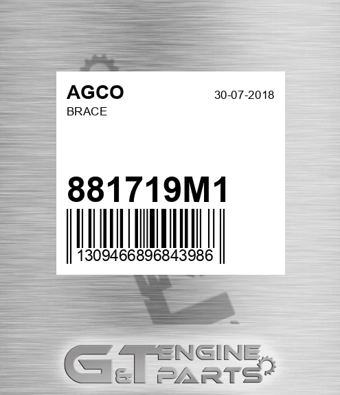 881719M1 Brace for AGCO