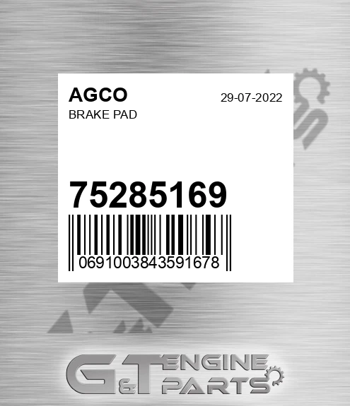 75285169 Brake Pad