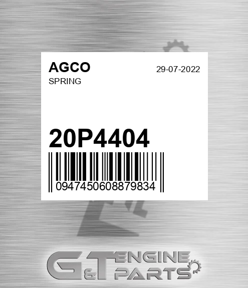 20P4404 AGCO Spring