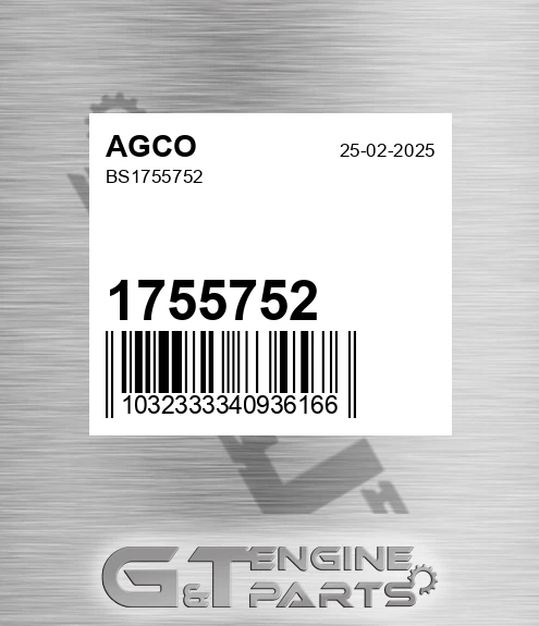 1755752 Bs for AGCO