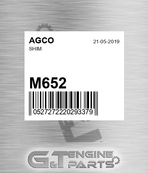 M652 AGCO Shim