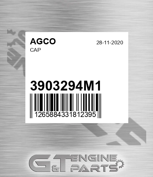 3903294M1 Cap for AGCO