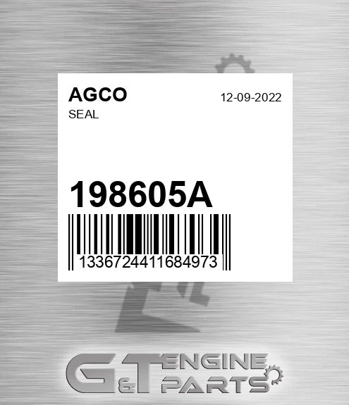 198605A Seal for AGCO