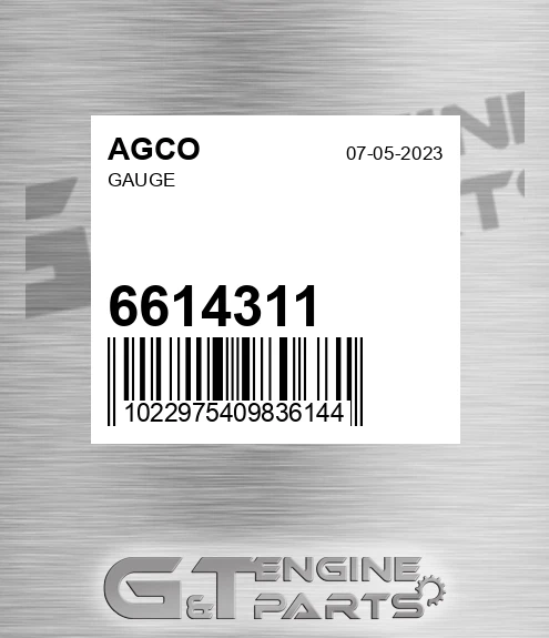 6614311 Gauge for AGCO