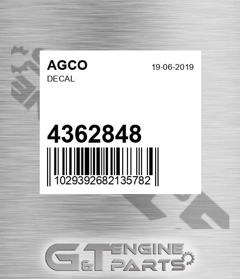 4362848 AGCO Decal