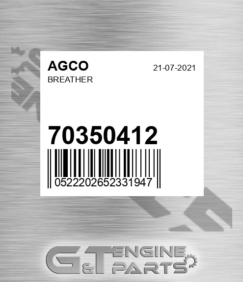 70350412 AGCO Breather