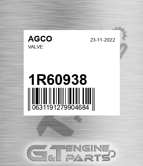 1R60938 Valve for AGCO