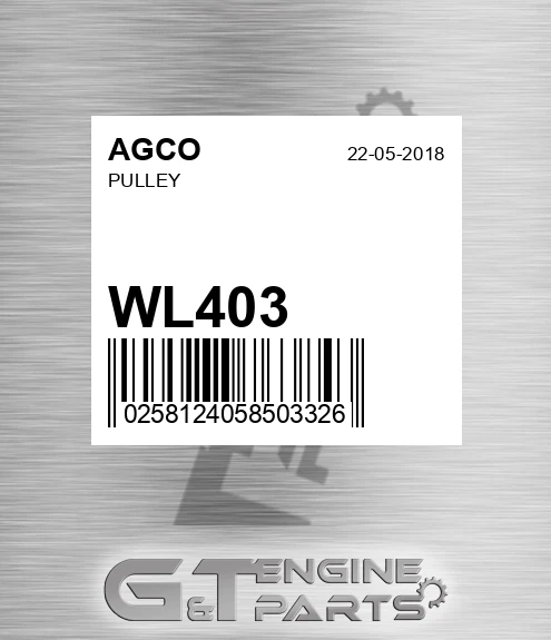 WL403 Pulley