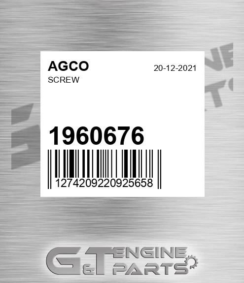 1960676 Screw for AGCO