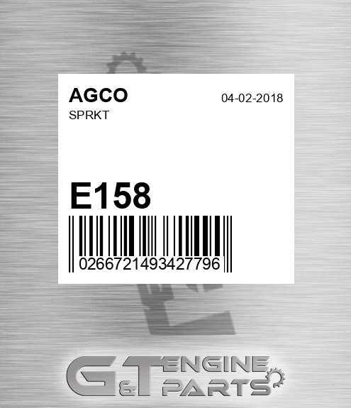 E158 AGCO Sprkt