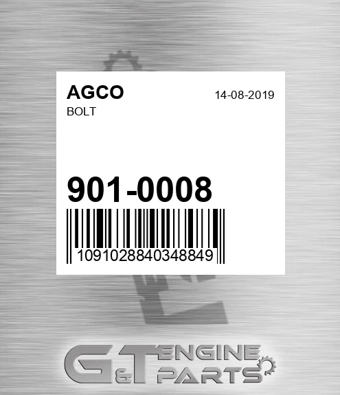 901-0008 Bolt for AGCO