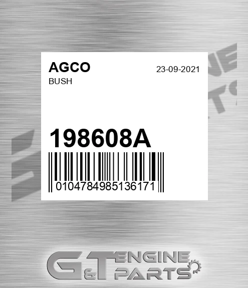 198608A Bush for AGCO