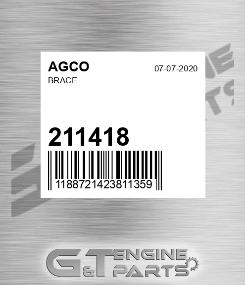 211418 AGCO Brace