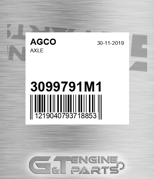 3099791M1 Axle for AGCO