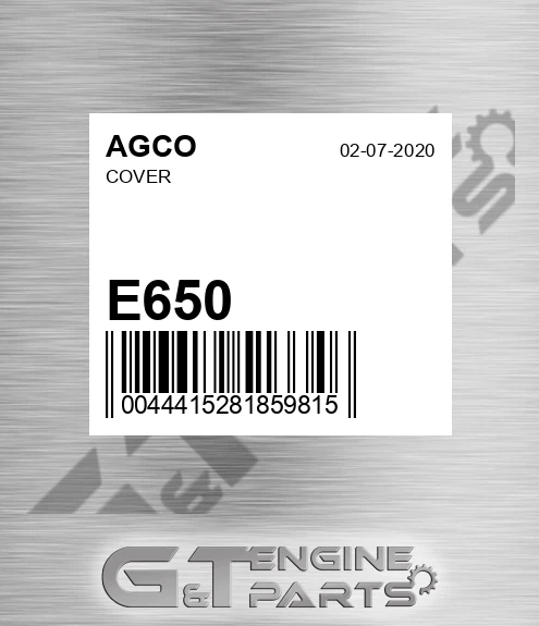 E650 Cover