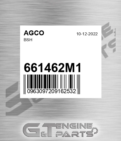661462M1 Bsh for AGCO