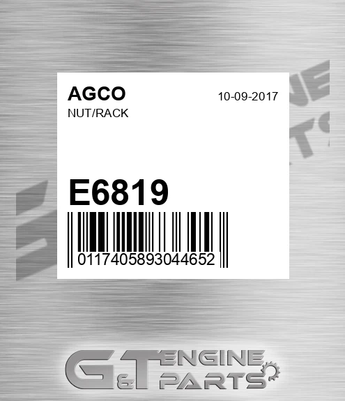 E6819 Nut/rack