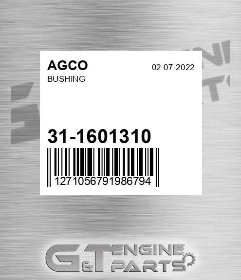 31-1601310 Bushing for AGCO
