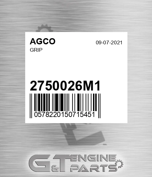 2750026M1 Grip for AGCO