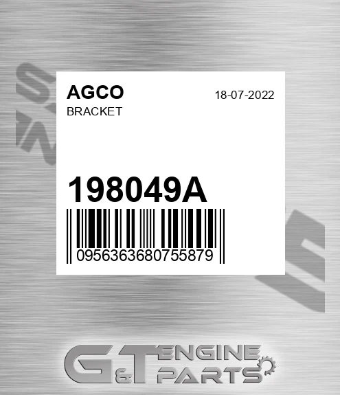 198049A Bracket for AGCO