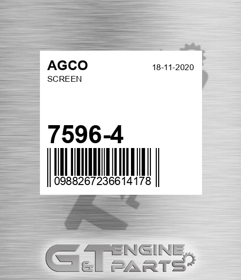 7596-4 Screen for AGCO