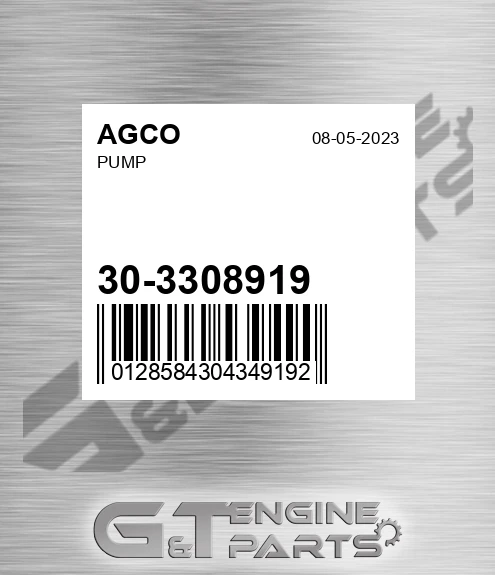30-3308919 Pump for AGCO