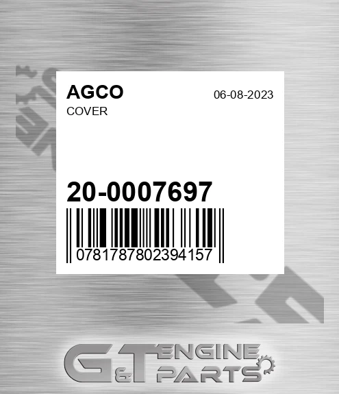 20-0007697 Cover for AGCO