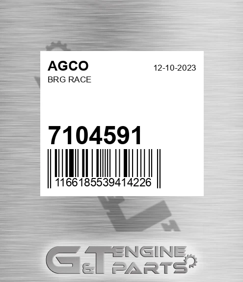 7104591 AGCO Brg Race