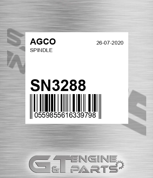 SN3288 Spindle for AGCO