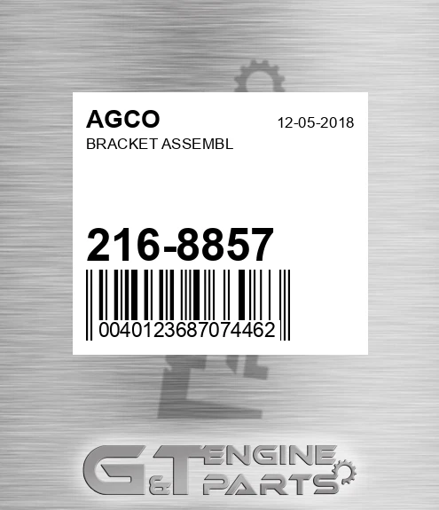 216-8857 Bracket Assembl for AGCO