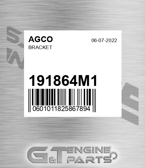 191864M1 Bracket for AGCO