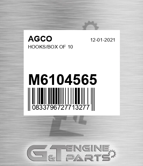 M6104565 Hooks/box Of 10