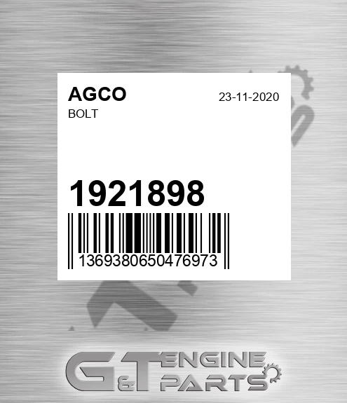1921898 Bolt for AGCO