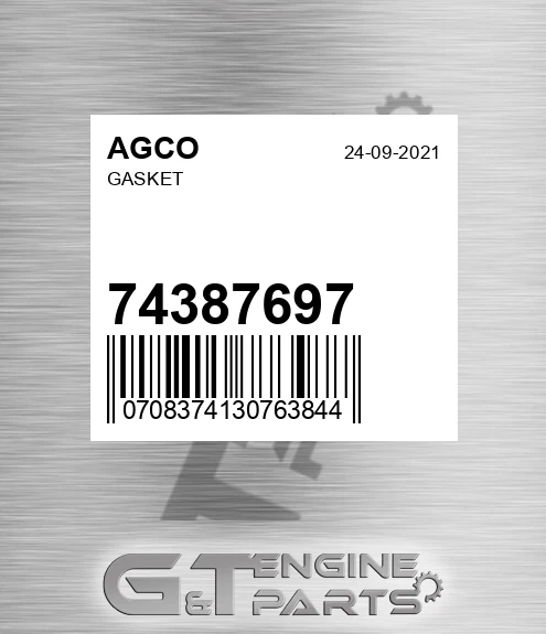 74387697 AGCO Gasket
