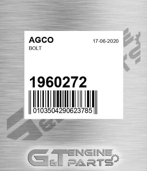 1960272 Bolt for AGCO