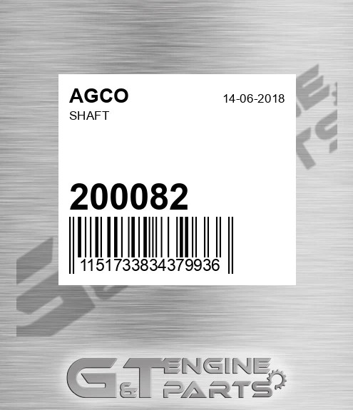 200082 Shaft for AGCO