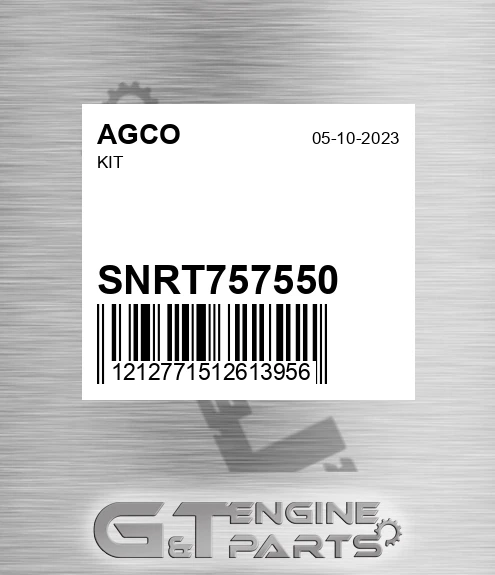 SNRT757550 Kit for AGCO